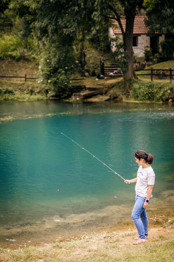 Parcours de pêche en ruisseau et gouffre